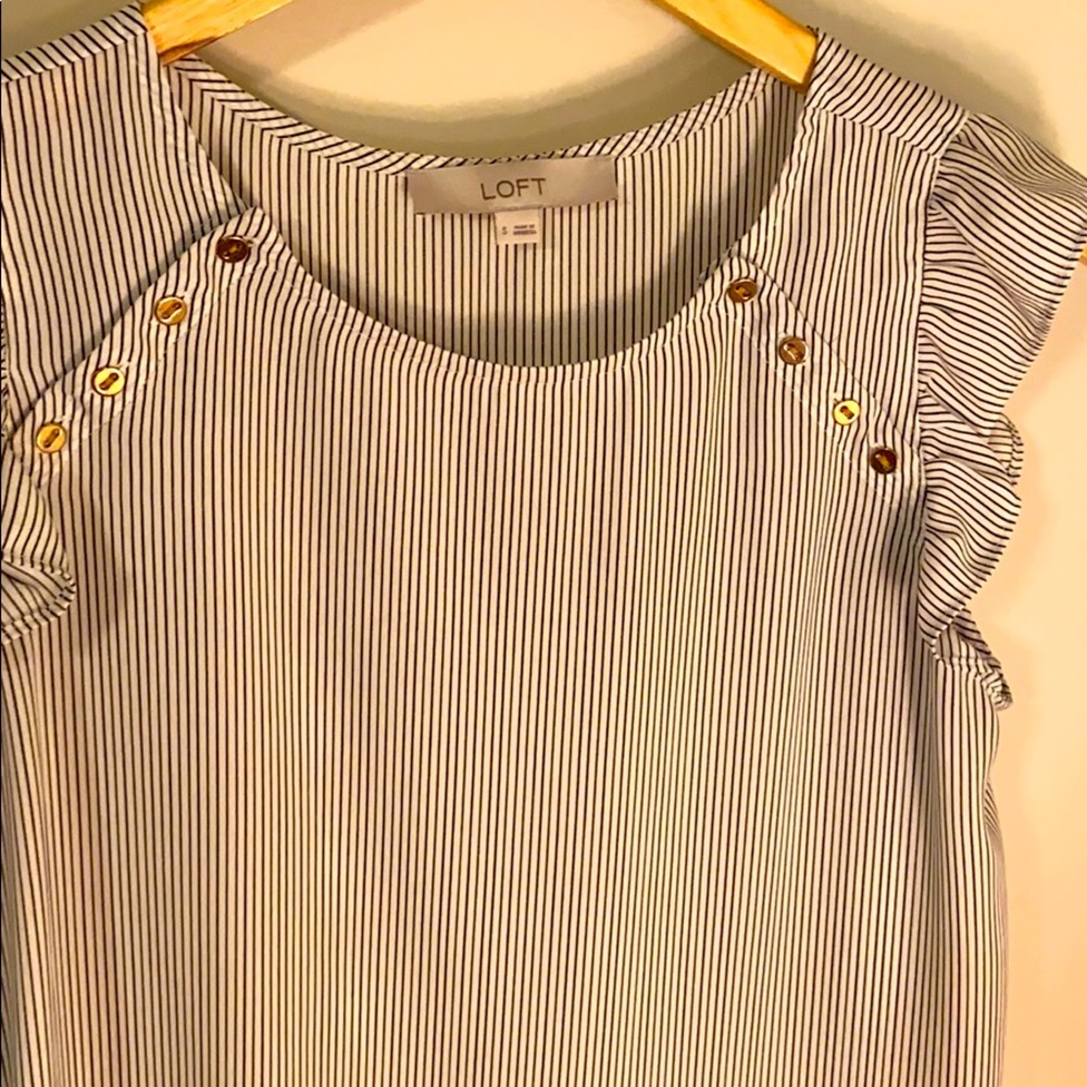 Loft stripped blouse